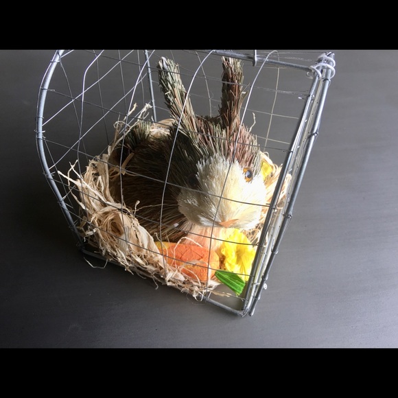 Sisal Rabbit, Bunny Dècor, Rabbit in Cage, Rabbit Home Dècor - Picture 6 of 8